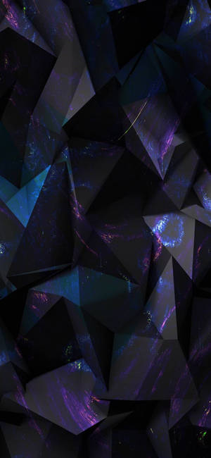 闪烁黑紫美学艺术 — Galaxy S25 壁纸