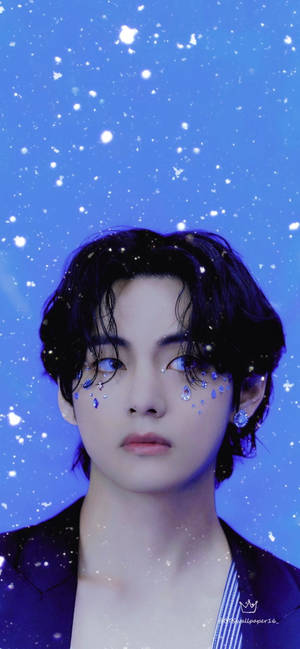 防弹少年团 泰亨 面部宝石 — iPhone 11 Pro Max 壁纸