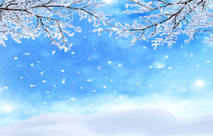 冬日雪景背景 — 冬日美学 壁纸