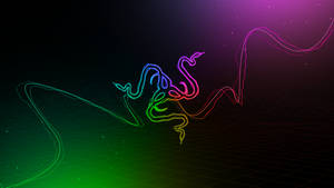 雷蛇Logo RGB 4K — 彩虹美学 壁纸