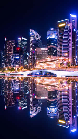 霓虹城市背景 — 霓虹城市 壁纸