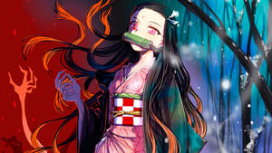 鬼灭之刃 祢豆子可爱形象 — 动漫恶魔 壁纸