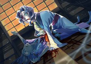 鬼灭之刃·累在屋内壁纸 — 鬼灭之刃 累 壁纸