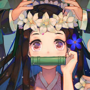 鬼灭之刃祢豆子花冠