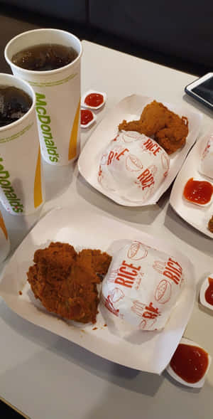 麦当劳食物图片 — Pixel Fold 壁纸