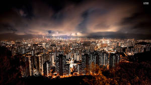 黄昏城市天际线壁纸 — 2560x1440 壁纸