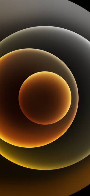 黄色球体 iPhone 12 壁纸 — 1320x2868 壁纸