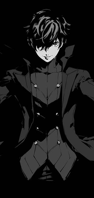 黑白动漫男孩 — 银河A37 壁纸