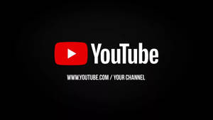 黑色YouTube你的频道壁纸 — 省电 壁纸