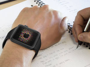 黑色硅胶表带Apple Watch壁纸 — Apple Watch 壁纸