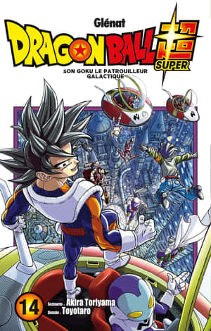 《龙珠超》漫画中悟空与贝吉塔的震撼插图 — Galaxy Z Fold 8 壁纸