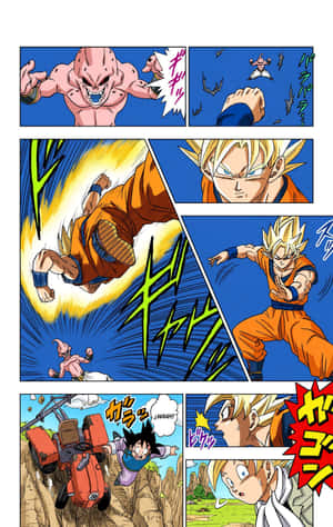 龙珠超漫画中赛亚人的史诗力量被释放 — Galaxy Z Fold 8 壁纸